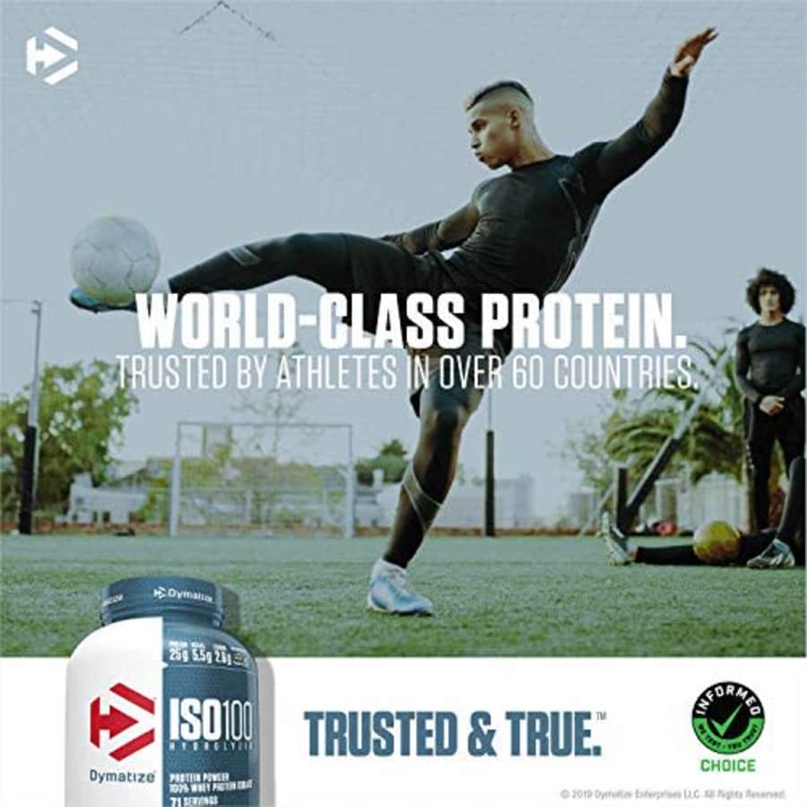 Dymatize ISO 100 Whey Protein Powder with 25g of Hydrolyzed 100% Whey Isolate, Gluten Free, Fast for $52