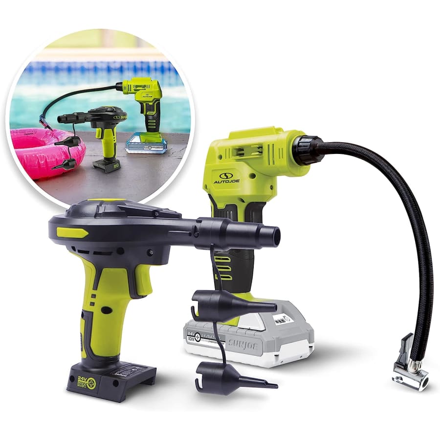 Sun Joe 24V Portable Air Compressor Kit for $55 Sun Joe 24V Portable Air Compressor Kit for $55