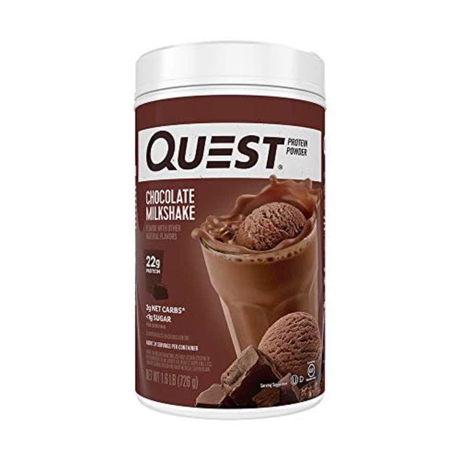 Quest Nutrition Nutrition Chocolate Milkshake Protein Powder, High Protein, Low Carb, Gluten Free, Soy Free, 1.6 for $42