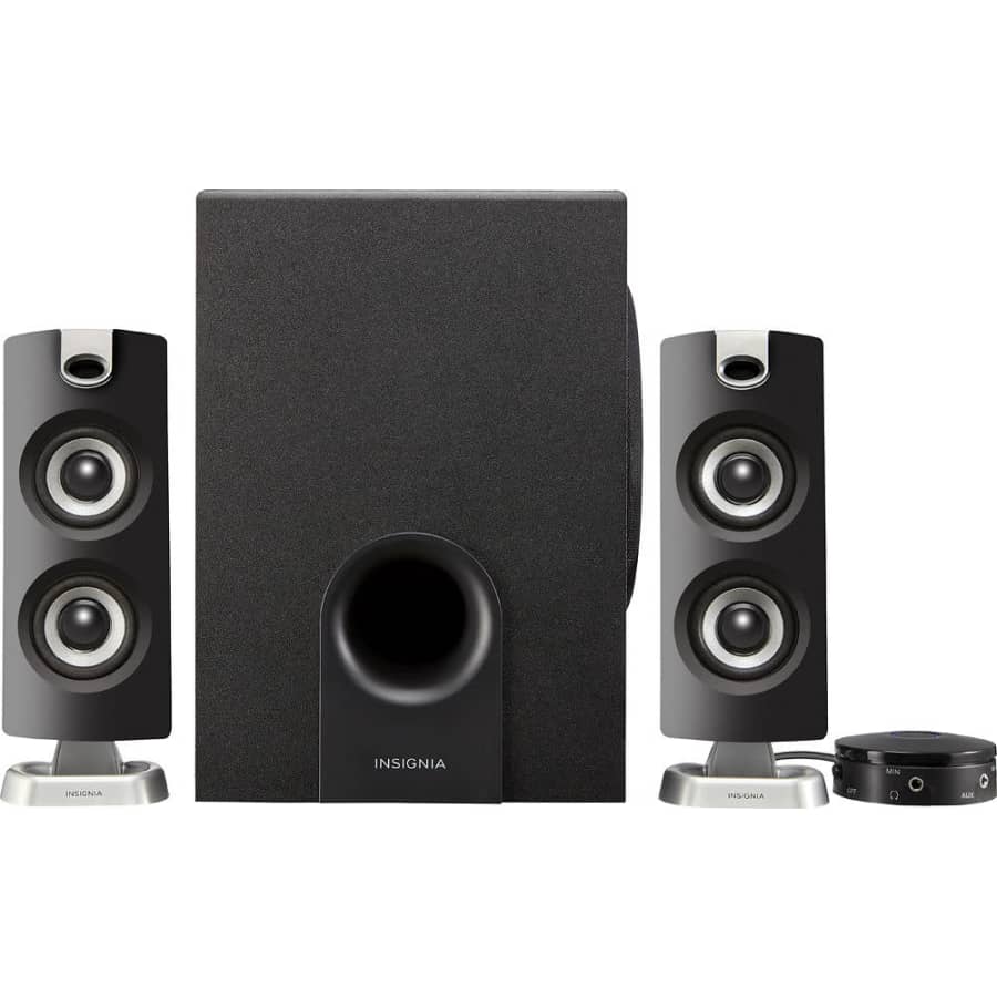 Insignia 2.1 Bluetooth Speaker System for $25 Insignia 2.1 Bluetooth Speaker System for $25