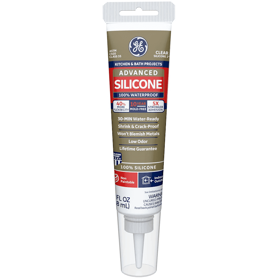 GE Silicone 2+ Kitchen & Bath Sealant Caulk 2.8-oz. Tube for $4 GE Silicone 2+ Kitchen & Bath Sealant Caulk 2.8-oz. Tube for $4