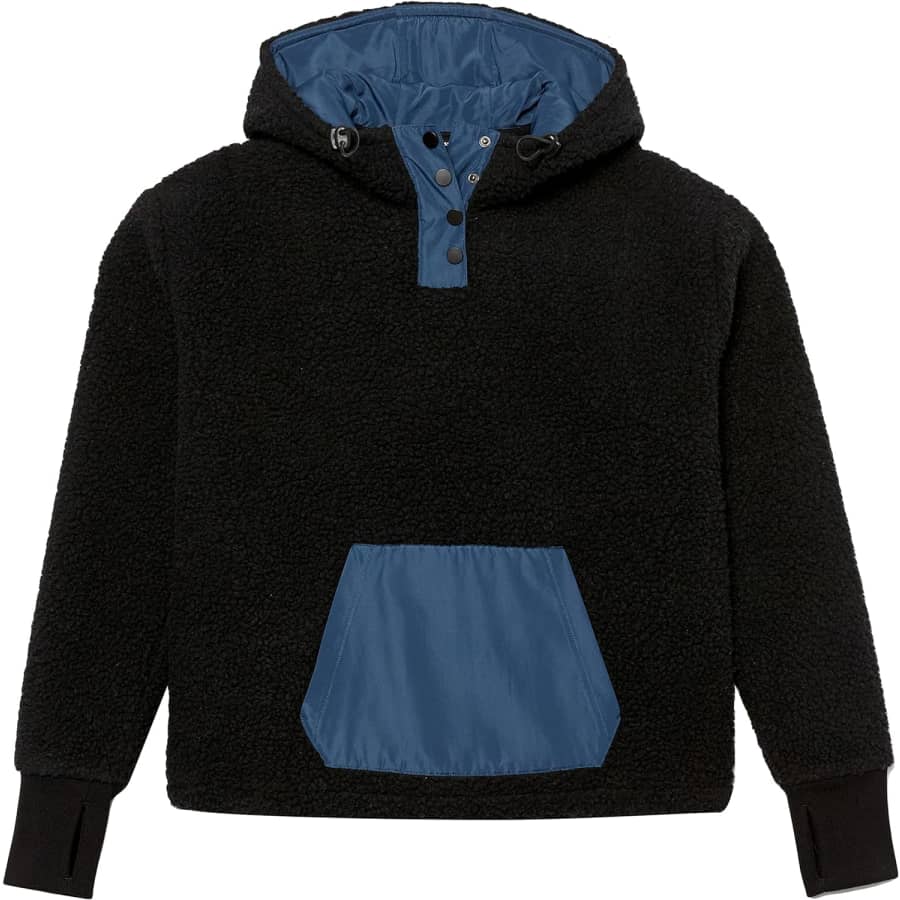 Amazon Essentials Women's Teddy Fleece Pullover Jacket for $13