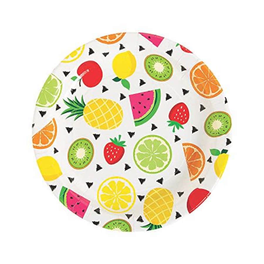 Fun Express - Tutti Frutti Dinner Plate for Party - Party Supplies - Print Tableware - Print Plates for $12 Fun Express - Tutti Frutti Dinner Plate for Party - Party Supplies - Print Tableware - Print Plates for $12