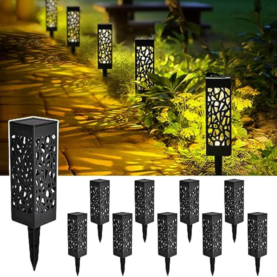 LED Solar Pathway Light 10-Pack for $28 LED Solar Pathway Light 10-Pack for $28