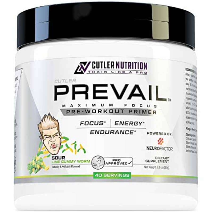 Cutler Nutrition Prevail Pre Workout Powder with Nootropics: Pre Workout for Men and Women, Cutting Edge Energy and for $35