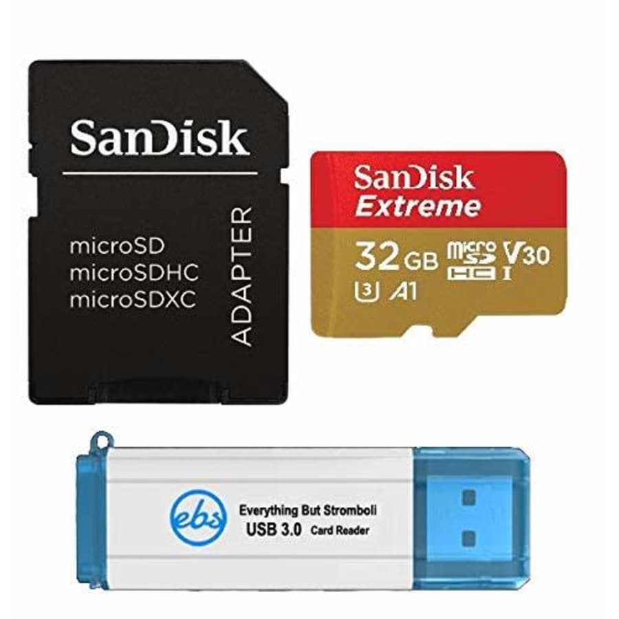 SanDisk 32GB SDHC Micro Extreme Memory Card Works with DJI Osmo Pocket Gimbal Camera 4K V30 Class for $12