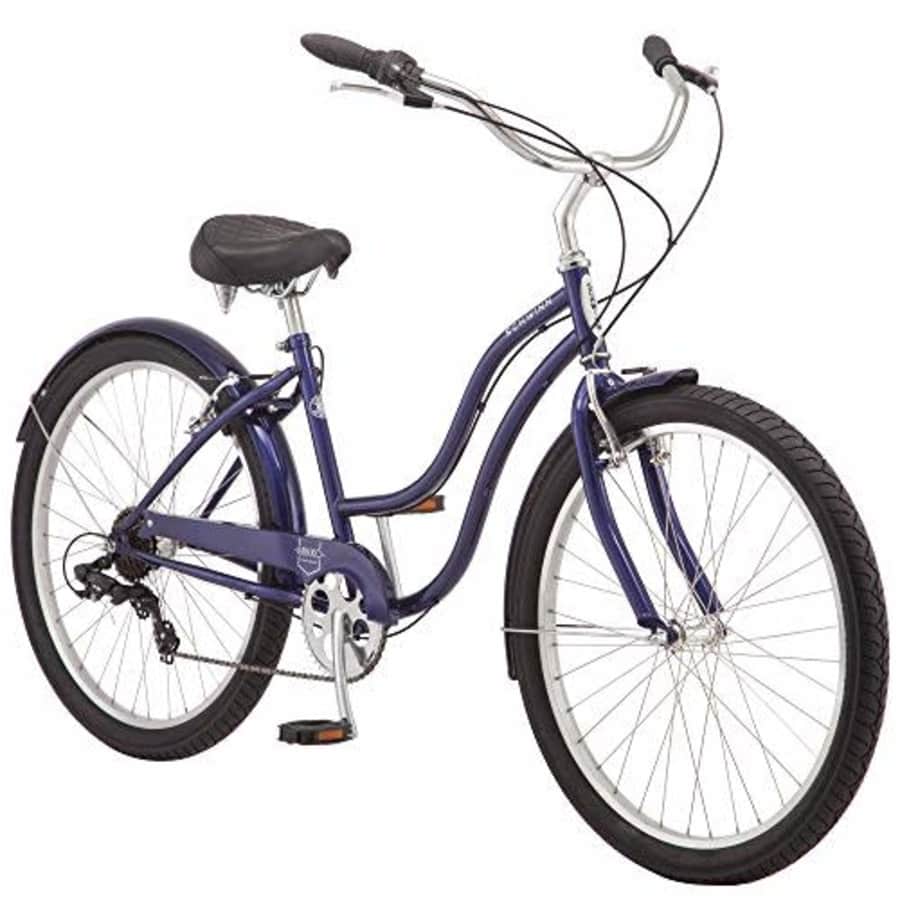 Schwinn Mikko Adult Beach Cruiser Bike, Featuring 17-Inch/Medium Steel Step-Over Frames, 7-Speed for $352