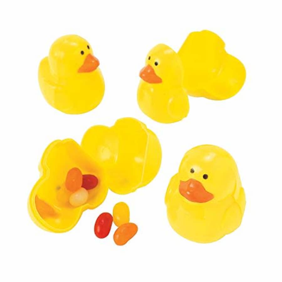 Fun Express - Duck Easter Egg for Easter - Party Supplies - Containers & Boxes - Plastic Containers for $5