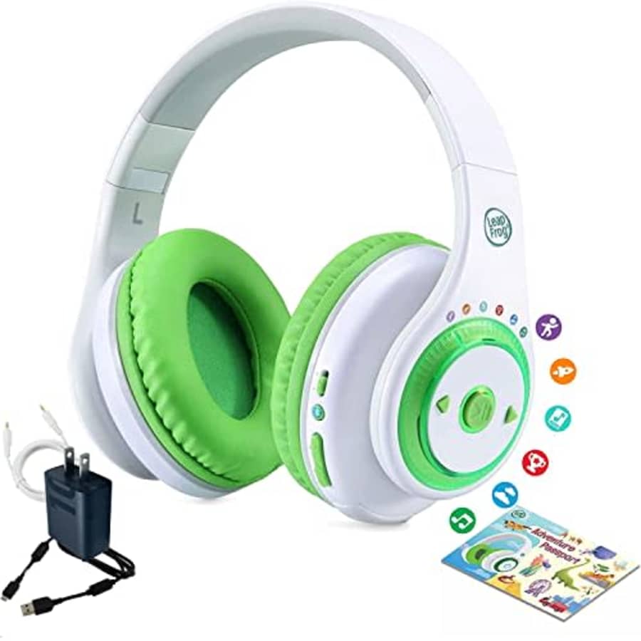 LeapFrog Wireless Bluetooth Over-Ear Headphones - Built-in Music Fun Task Book Reading Learning & Education for $50
