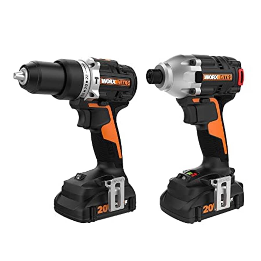 Worx WX971L 20V Nitro Impact Driver & Hammer Drill Brushless Combo Kit for $167 Worx WX971L 20V Nitro Impact Driver & Hammer Drill Brushless Combo Kit for $167