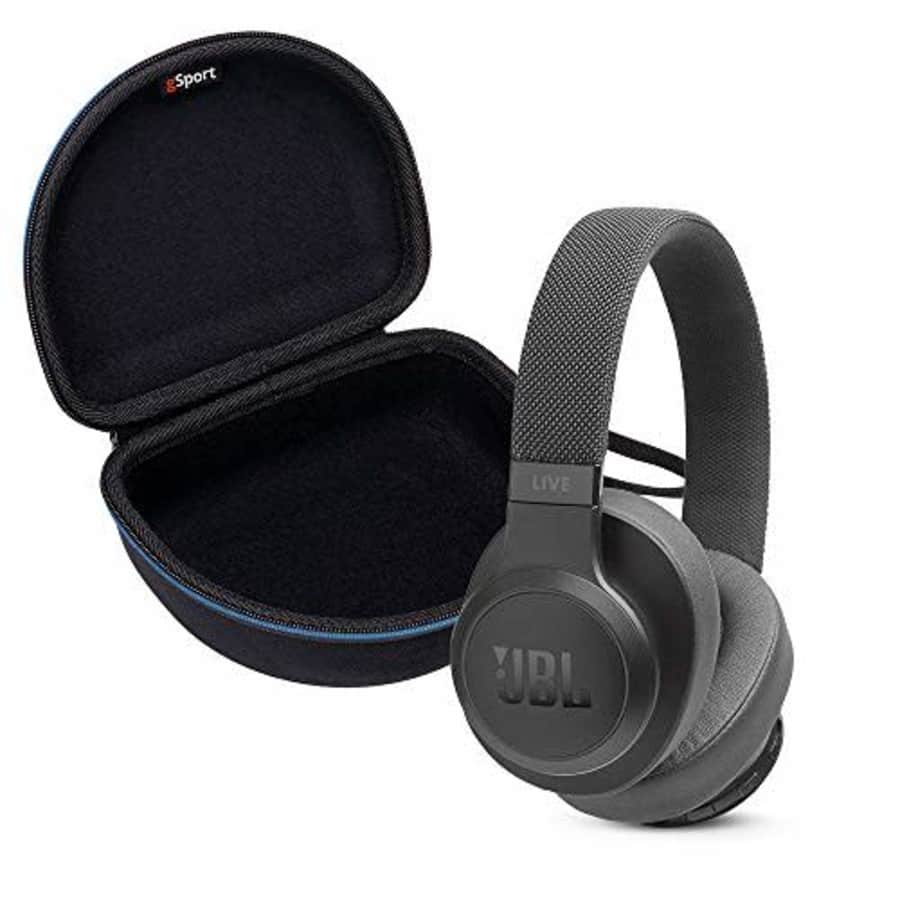 JBL Live 500BT Wireless Over-Ear Headphone Bundle with gSport Deluxe Travel Case (Black) for $109