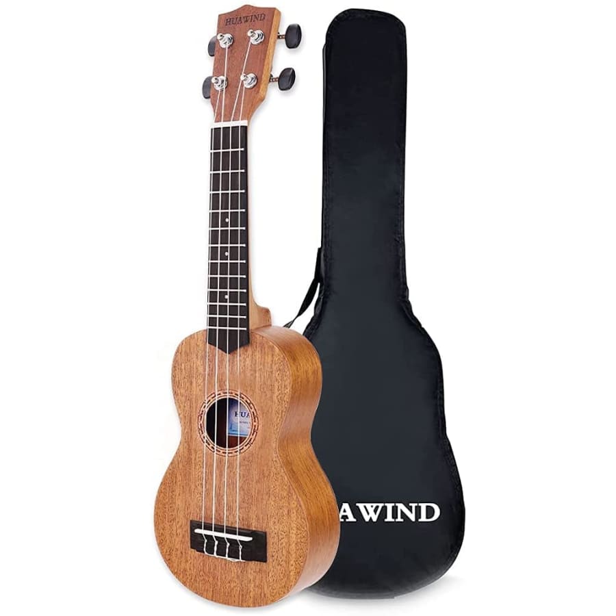 Huawind 21" Beginners Mahogany Soprano Ukulele for $56