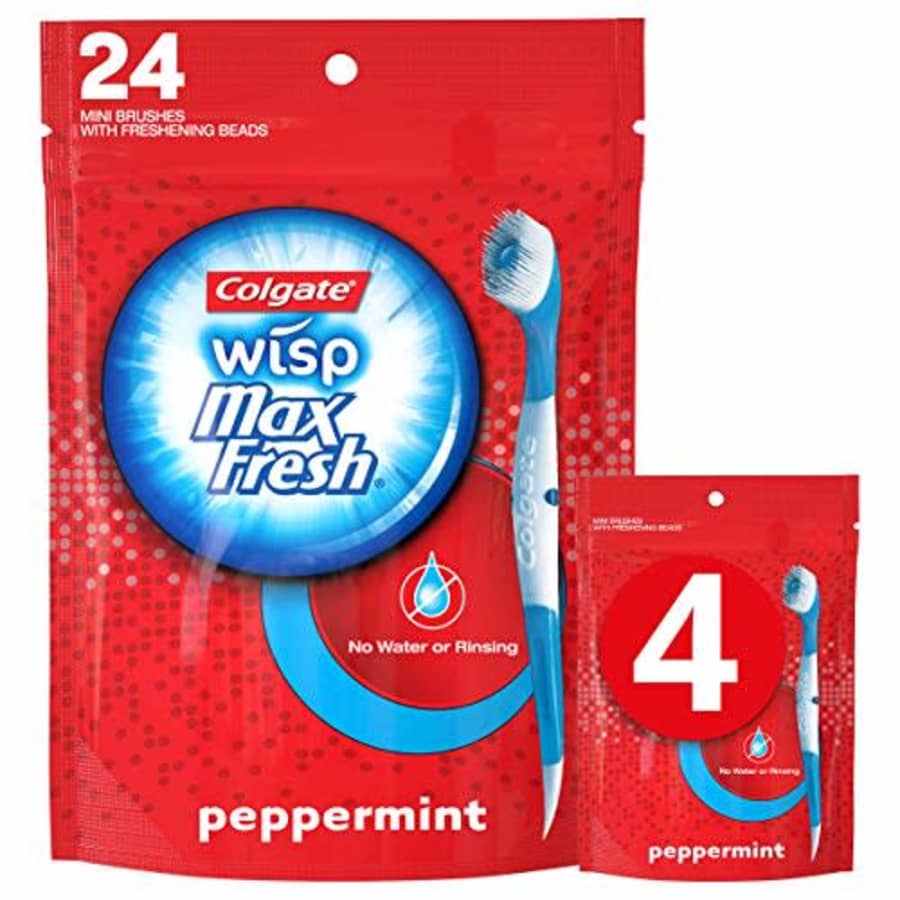 Colgate Max Fresh Wisp Disposable Mini Travel Toothbrushes 96-Pack for $24