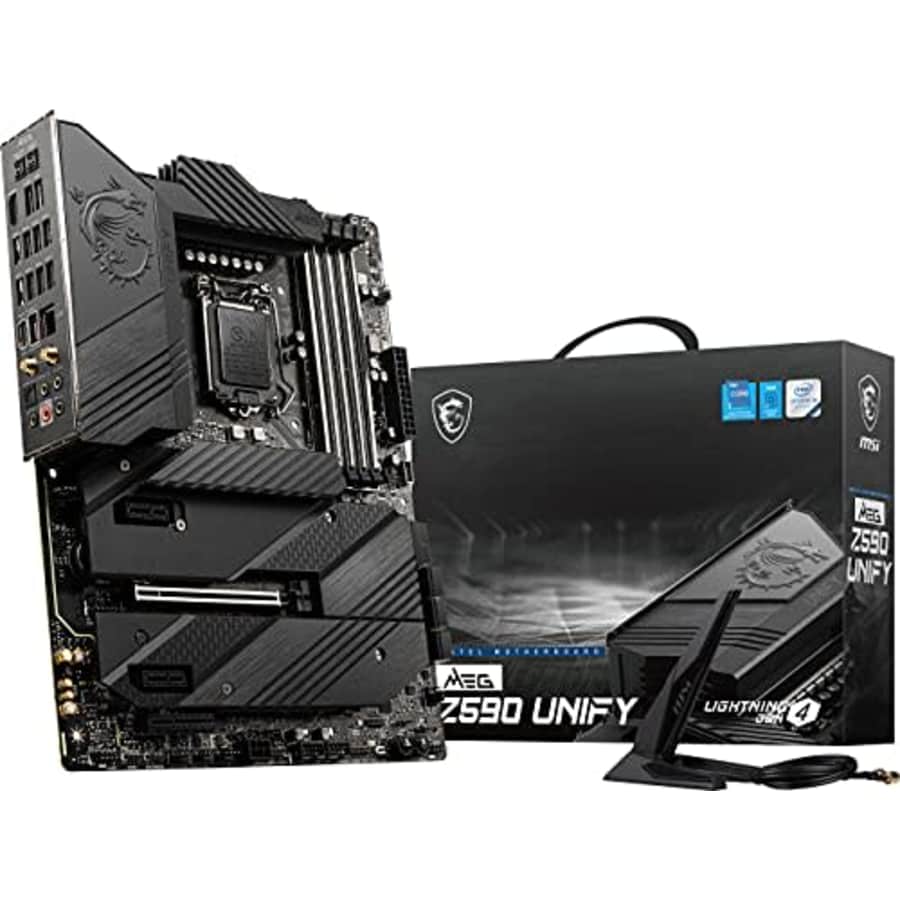 MSI MEG Z590 Unify Gaming Motherboard (ATX, 11th/10th Gen Intel Core, LGA 1200 Socket, DDR4, PCIe for $130