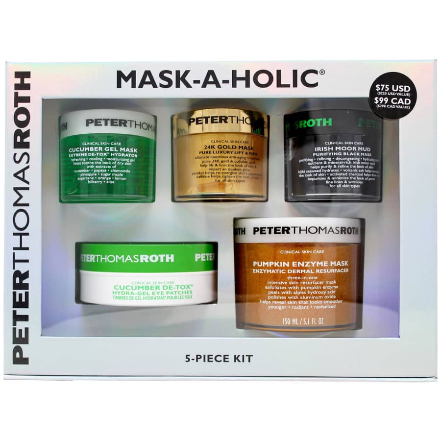 Peter Thomas Roth Mask-A-Holic 5-piece Kit for $55 for members Peter Thomas Roth Mask-A-Holic 5-piece Kit for $55 for members
