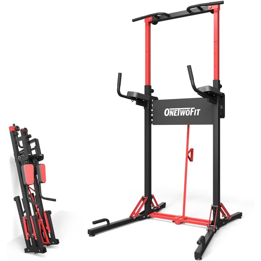 Foldable Power Tower Multi-Function Pull Up Bar Station for $220