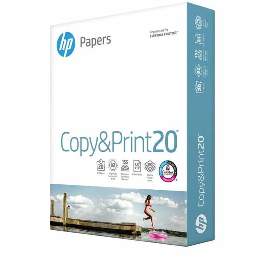 HP Copy & Print 20 Printer Paper Ream for $4
