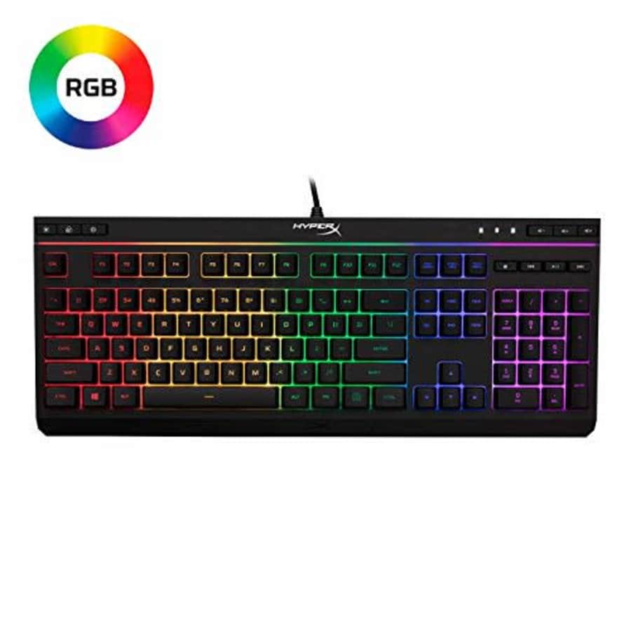 HyperX Alloy Core RGB Membrane Gaming Keyboard Comfortable Quiet Silent Keys with RGB LED Lighting for $40 HyperX Alloy Core RGB Membrane Gaming Keyboard Comfortable Quiet Silent Keys with RGB LED Lighting for $40