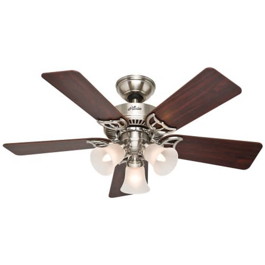 Hunter Fan Hunter Southern Breeze Indoor Ceiling Fan with LED Light and Pull Chain Control, 42", Brushed Nickel for $149 Hunter Fan Hunter Southern Breeze Indoor Ceiling Fan with LED Light and Pull Chain Control, 42", Brushed Nickel for $149