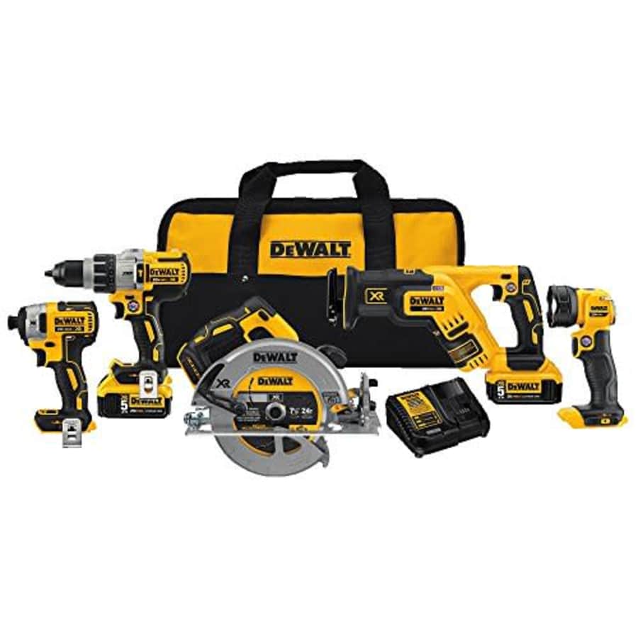 DeWalt 20V Max XR 5-Tool Combo Kit for $971