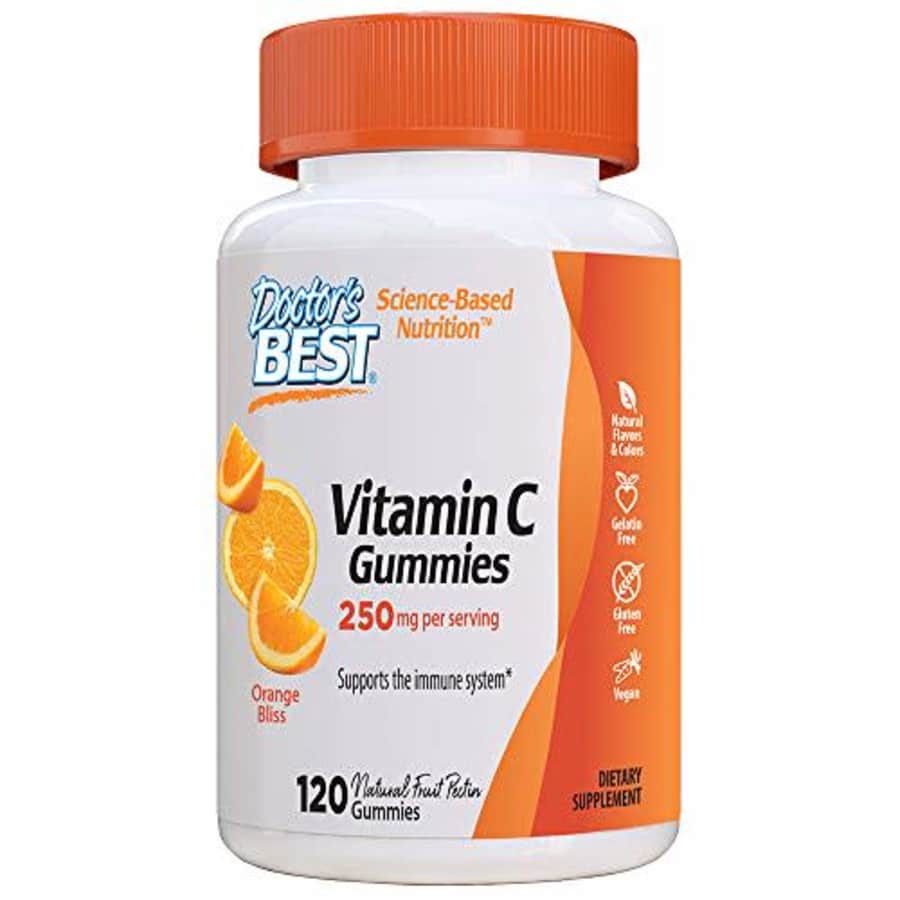 Doctor's Best Vitamin C Gummies, 250mg per Serving, Great Tasting Immune, Brain, Eyes, Heart, for $21
