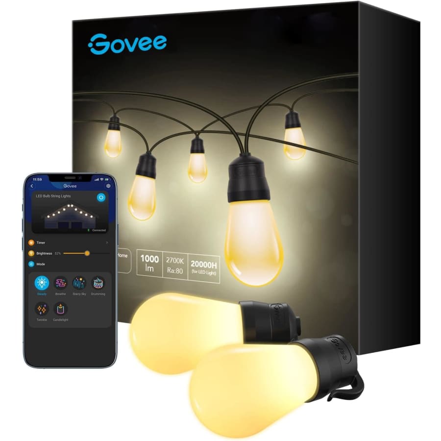 Govee 48-Foot Outdoor Smart String Lights for $22 Govee 48-Foot Outdoor Smart String Lights for $22