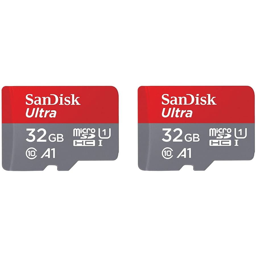 SanDisk 32GB Ultra MicroSDHC UHS-I Memory Card 2-Pack for $12