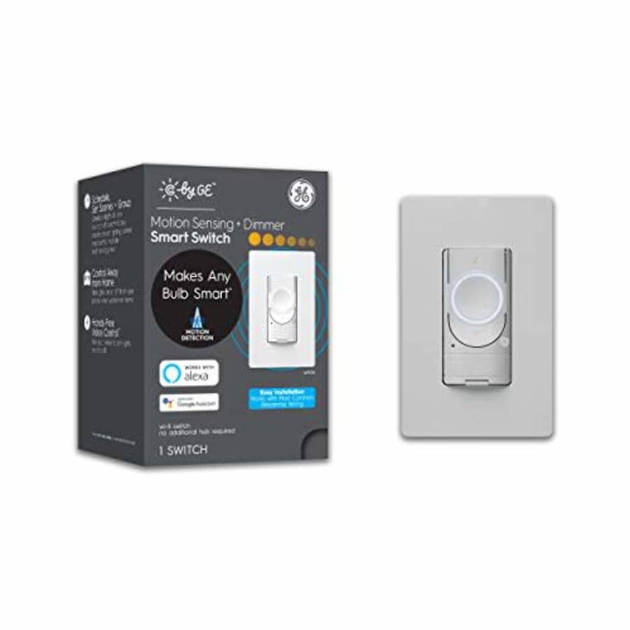 C by GE 3-Wire Smart Motion Sensor Light Switch, Smart Dimmer Switch Compatible with Google Home + for $68