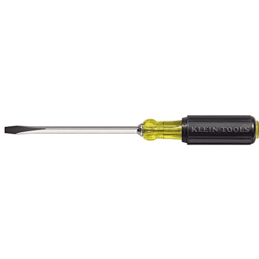 Klein Tools 600-8 Flathead Screwdriver with 3/8-Inch Keystone Tip, 8-Inch Heavy Duty Square Shank for $17