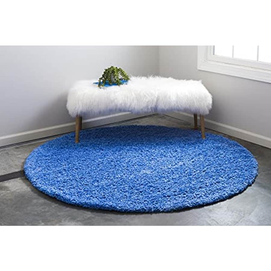 Unique Loom Solo Solid Shag Collection Area Modern Plush Rug Lush & Soft, 3' 3 x 3' 3 Round, for $29 Unique Loom Solo Solid Shag Collection Area Modern Plush Rug Lush & Soft, 3' 3 x 3' 3 Round, for $29