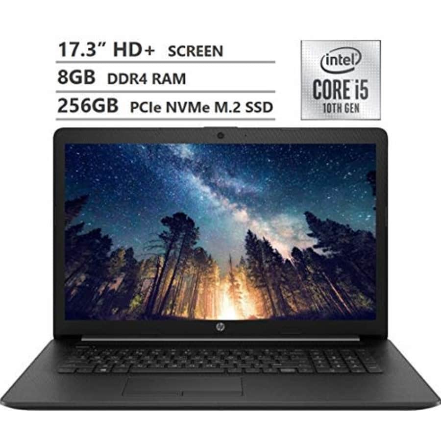 2020 HP Laptop, 17.3" HD+ Screen, 10th Gen Intel Core i5-1035G1 Quad-Core Processor up to 3.60GHz, for $549