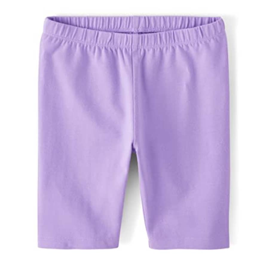 The Children's Place Girls' Bike Shorts, Iris Pop, Small (5/6) for $7