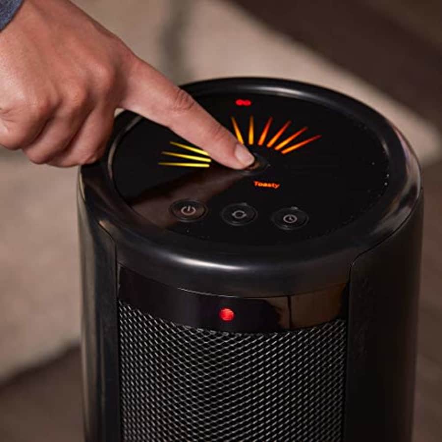 Honeywell ComfortTemp 4 Tower Heater, Black Easy to Use Ceramic Heater Space Heater with Four Heat for $59