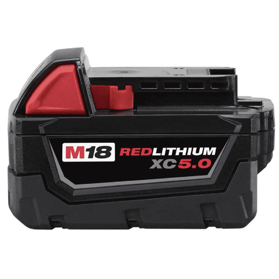 Milwaukee M18 RedLithium XC5.0 5Ah Extended Capacity Battery Pack: free w/ tool purchase Milwaukee M18 RedLithium XC5.0 5Ah Extended Capacity Battery Pack: free w/ tool purchase
