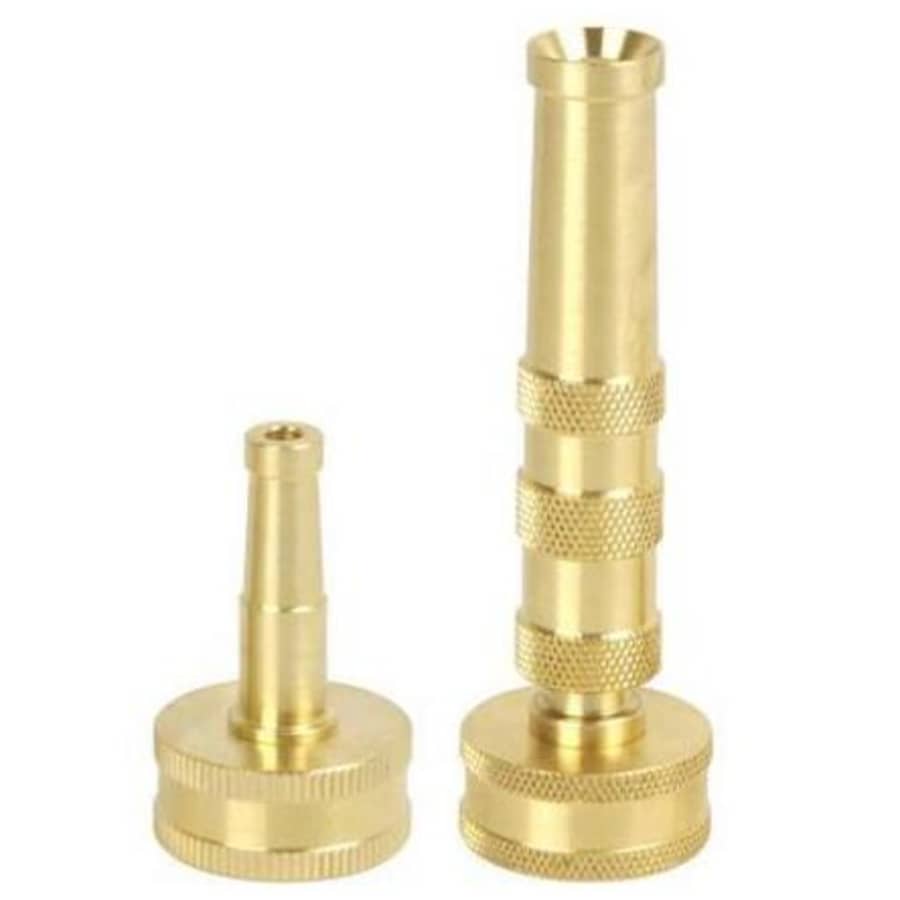 Sun Joe Solid Brass 2-In-1 Twist Hose Nozzle + Jet Sweeper Nozzle: $6.57