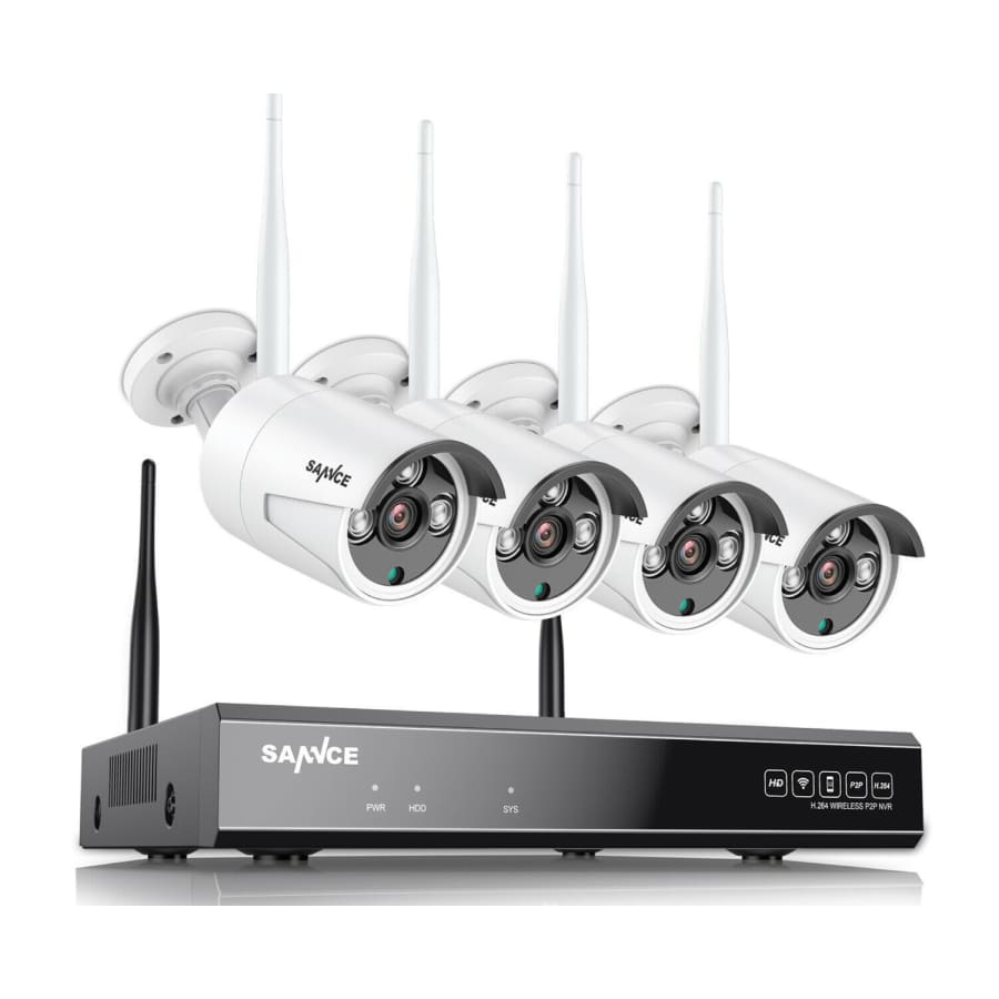 Sannce 8-Ch. 4-Camera 1080p NVR Wireless Security System for $137