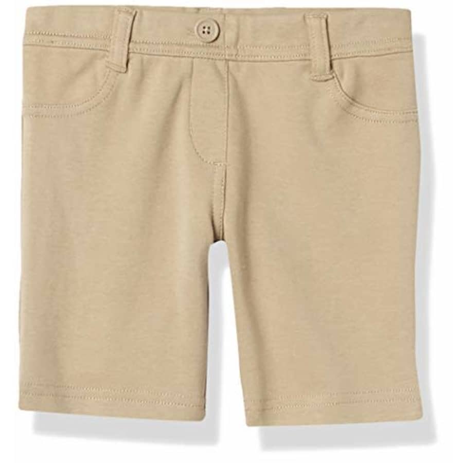 Nautica Girls Size' School Uniform Stretch Bermuda Short, Khaki Knit, 14 Plus for $13