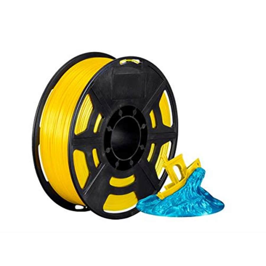 Monoprice - 136280 Hi-Gloss 3D Printer Filament PLA 1.75mm - 1kg/Spool - Yellow, Works with All PLA for $45