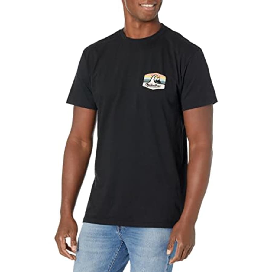Quiksilver Men's Town Hall Short Sleeve Tee Shirt, Black, X-Large for $16 Quiksilver Men's Town Hall Short Sleeve Tee Shirt, Black, X-Large for $16