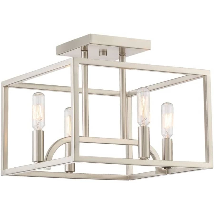 Designers Fountain Uptown 4-Light Semi-Flush Ceiling Light for $46 Designers Fountain Uptown 4-Light Semi-Flush Ceiling Light for $46