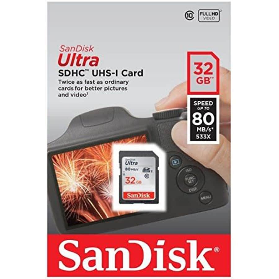 SanDisk Ultra 32GB UHS-I SD Card for $12