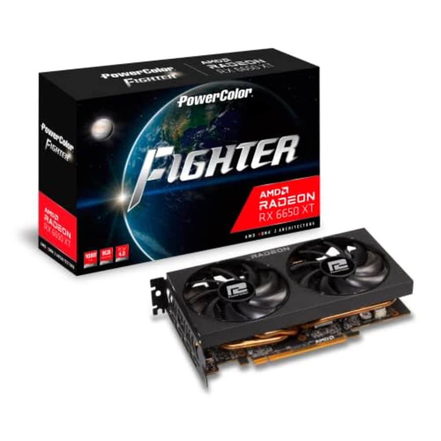 PowerColor Fighter AMD Radeon RX 6650 XT Graphics Cardwith 8GB GDDR6 Memory for $250