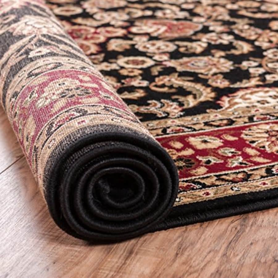 Well Woven Barclay Medallion Kashan Black Traditional Area Rug 2'7'' X 9'6'' Runner for $57 Well Woven Barclay Medallion Kashan Black Traditional Area Rug 2'7'' X 9'6'' Runner for $57