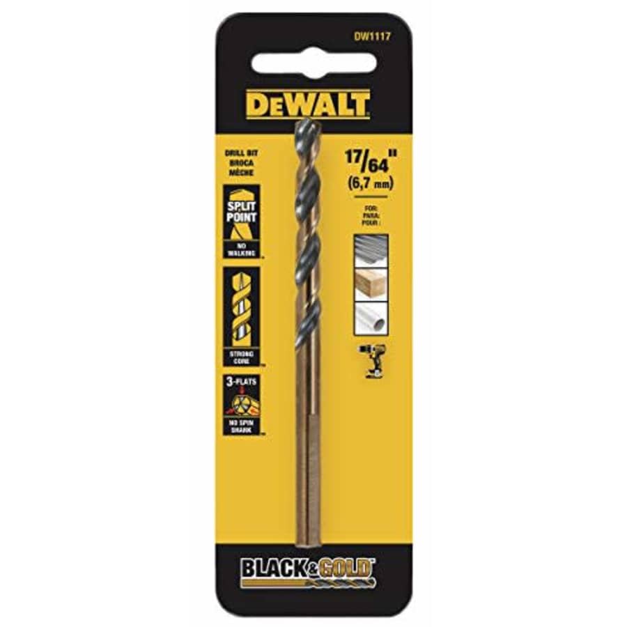 DEWALT DW1117 17/64" Oxide Bit, Black for $8