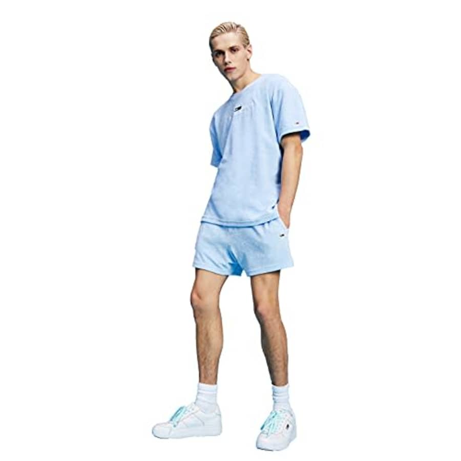 Tommy Hilfiger Men's Tommy Jeans Short Sleeve Graphic T Shirt, C1t-Light Powdery Blue, X-Small for $26 Tommy Hilfiger Men's Tommy Jeans Short Sleeve Graphic T Shirt, C1t-Light Powdery Blue, X-Small for $26