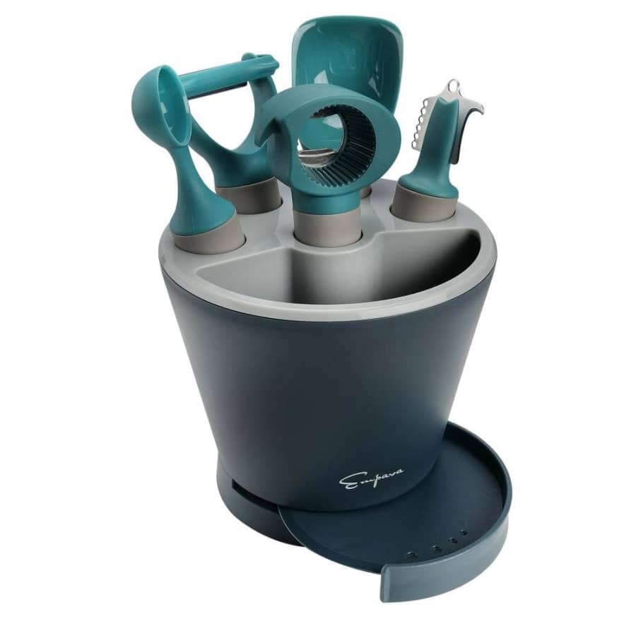 Empava 5-Piece Kitchen Gadget Crock Set w/ Herb Stripper for $25