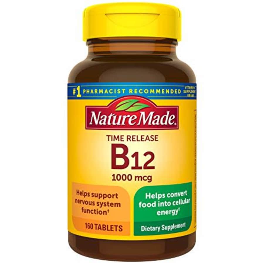 Nature Made Vitamin B12 1000 mcg. Timed Release Tablets Value Size 160 Ct for $19