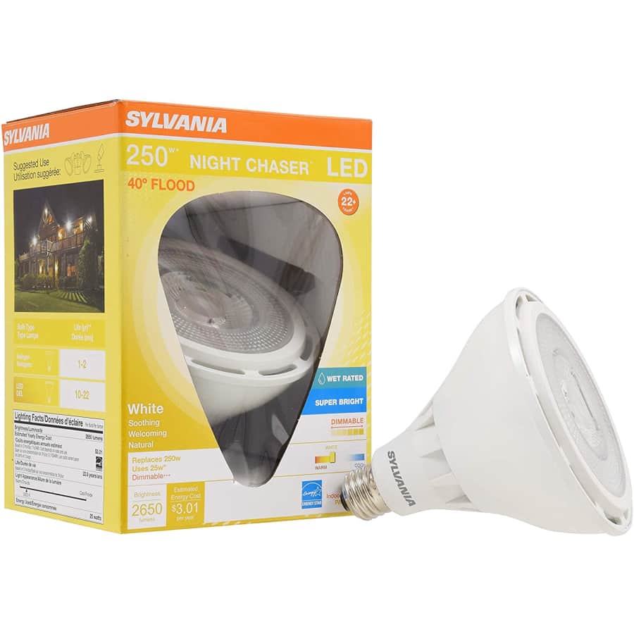 Sylvania Ultra LED Night Chaser 250-Watt Equivalent Lightbulb for $19 Sylvania Ultra LED Night Chaser 250-Watt Equivalent Lightbulb for $19
