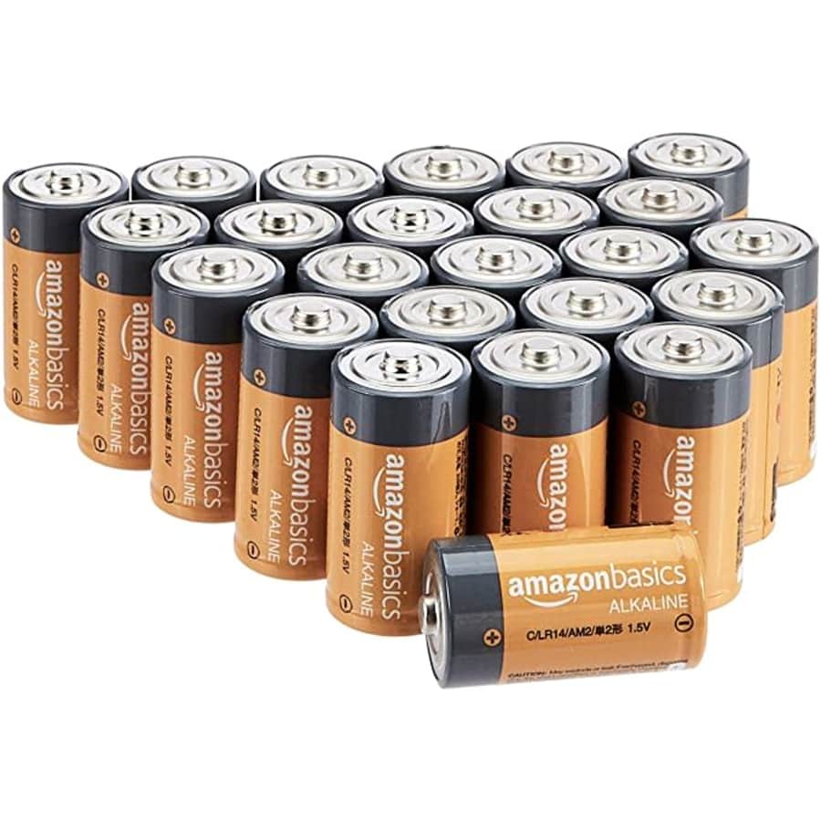 AmazonBasics C Cell Alkaline Battery 24-Pack for $17 AmazonBasics C Cell Alkaline Battery 24-Pack for $17