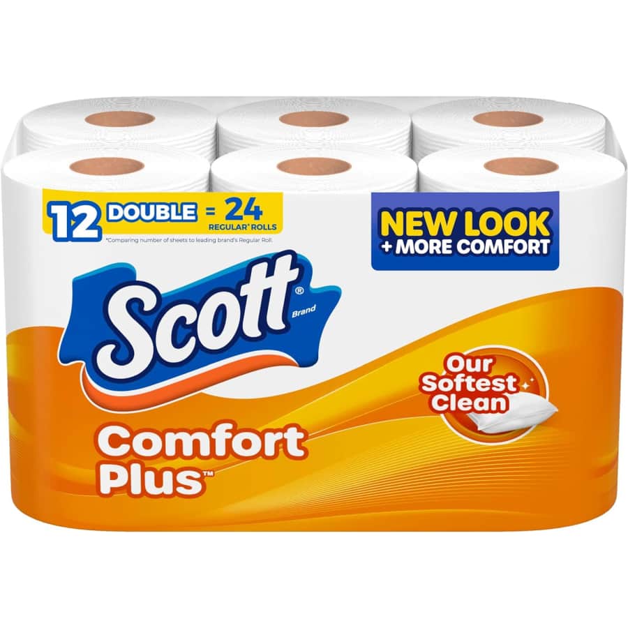 Scott ComfortPlus Double Roll Toilet Paper 12-Pack for $5.69 via Sub & Save